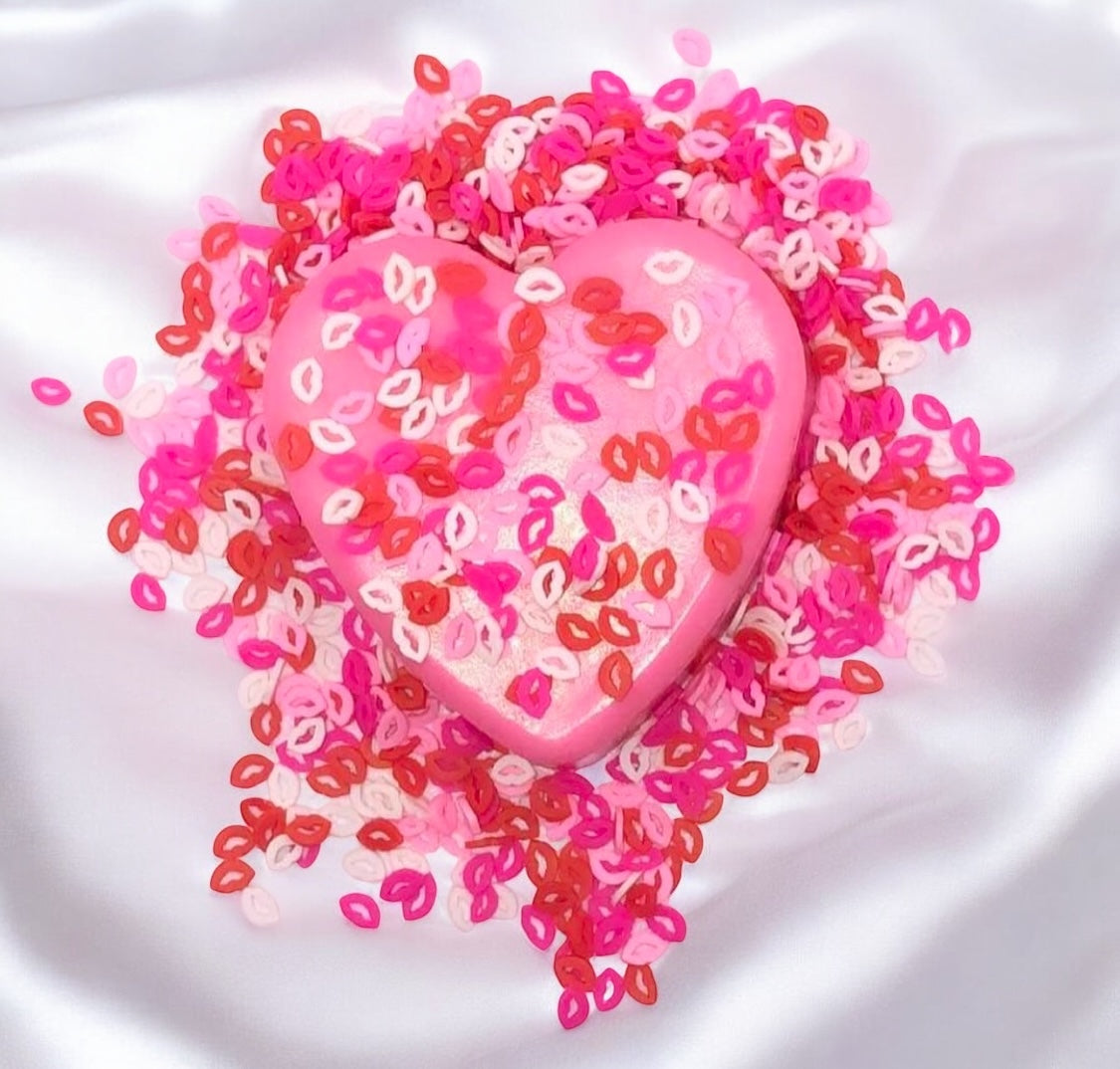 Citrus kiss heart soap bar