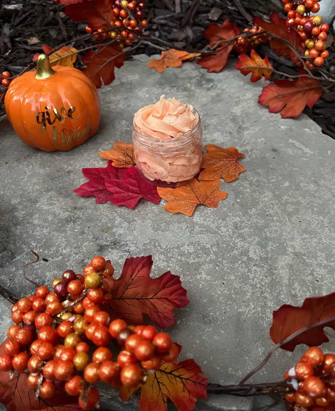 Pumpkin spice whipped soap