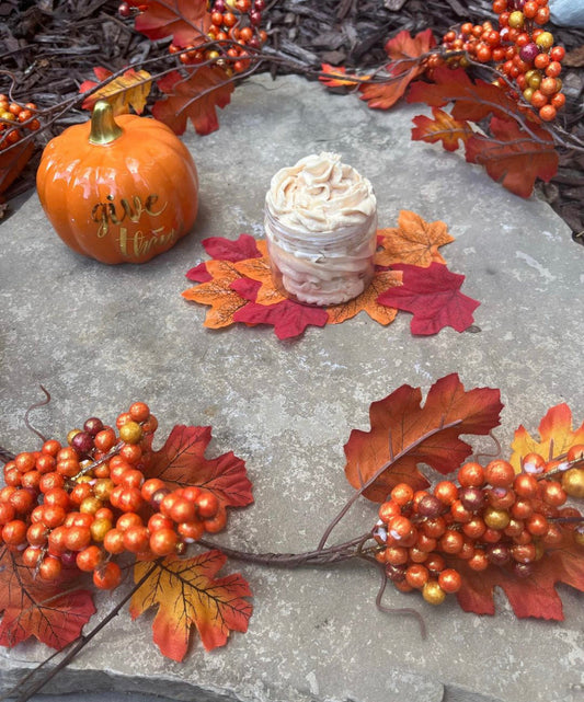 Maple vanilla oatmeal whipped soap