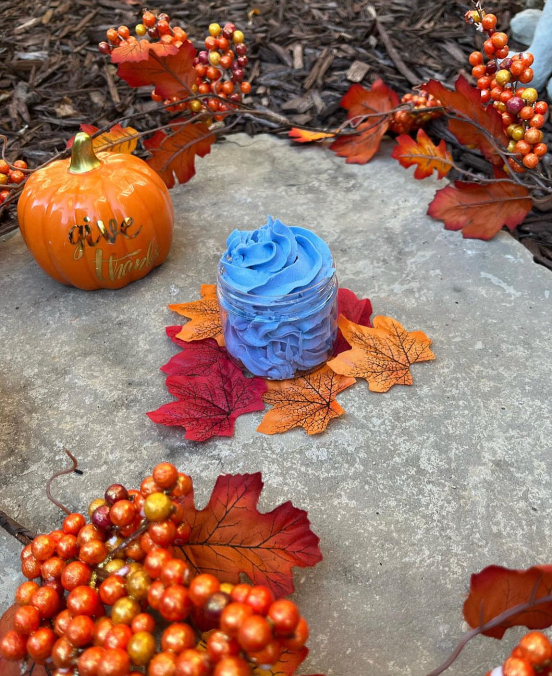 Blueberry pancakes whipped soap