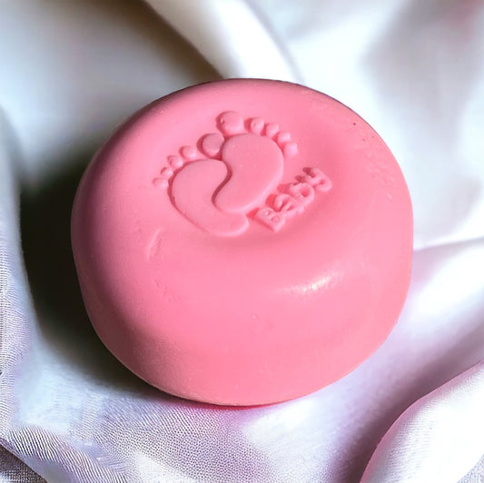 Baby pink feet soap bar